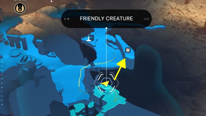 You have to climb to the top of the surrounding ruins - this is a region called the Path of Conviction - Jedi Survivor: Desert Ridge on Jedha - list of secrets - Jedha - Star Wars Jedi Survivor guide