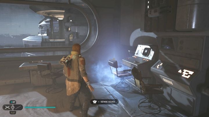The Echo is in the control room near the meditation point - Jedi Survivor: Automated Forge on Shattered Moon - list of secrets - Shattered Moon - Star Wars Jedi Survivor guide