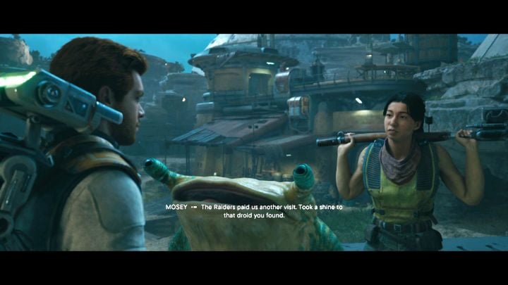 Starting at Cere's base go straight to the planet Koboh to try to find the compass before Dagan Gera - Star Wars Jedi Survivor: Rescue Zee from the Lucrehulk. - Walkthorugh - Star Wars Jedi Survivor guide