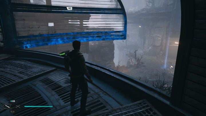 Use the Force to open a window in the room, then jump through it and return down - Star Wars Jedi Survivor: Confront Dagan at the Koboh Observatory - Walkthorugh - Star Wars Jedi Survivor guide