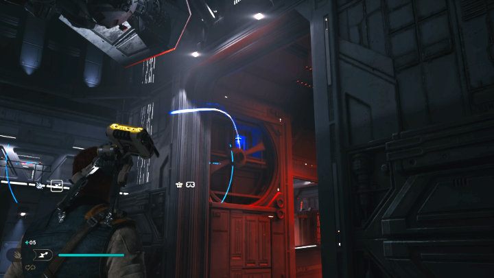 After the fight, take the elevator up, and use a mind trick on the Stormtrooper to get him to open the door for you - Star Wars Jedi Survivor: Confront Dagan at the Koboh Observatory - Walkthorugh - Star Wars Jedi Survivor guide