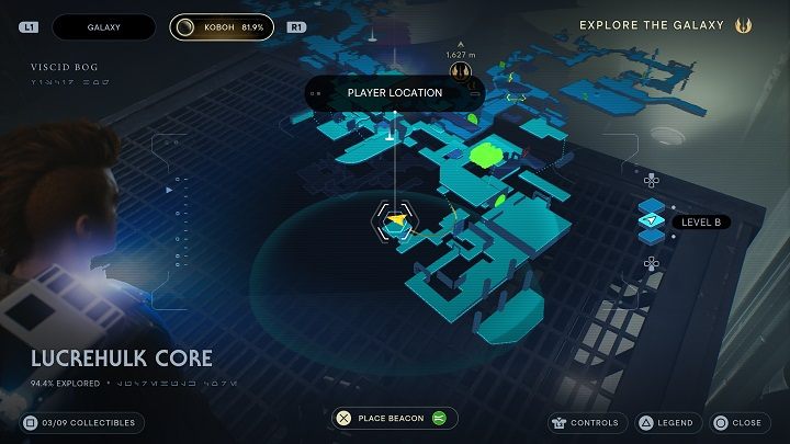 Behind the door you will find an essence that will give you a lot of experience - Jedi Survivor: Lucrehulk Core - list of secrets - Koboh - Star Wars Jedi Survivor guide