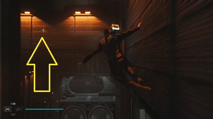 Jump from the first wall to the second - the Priority Shard is located in the middle of it - Jedi Survivor: Forward Control Tower - list of secrets - Koboh - Star Wars Jedi Survivor guide