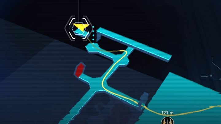 A Priorite Shard is in one of the side corridors adjacent to the hangar - Jedi Survivor: Hanga Bay Exterior on Nova Garon - list of secrets - Nova Garon - Star Wars Jedi Survivor guide