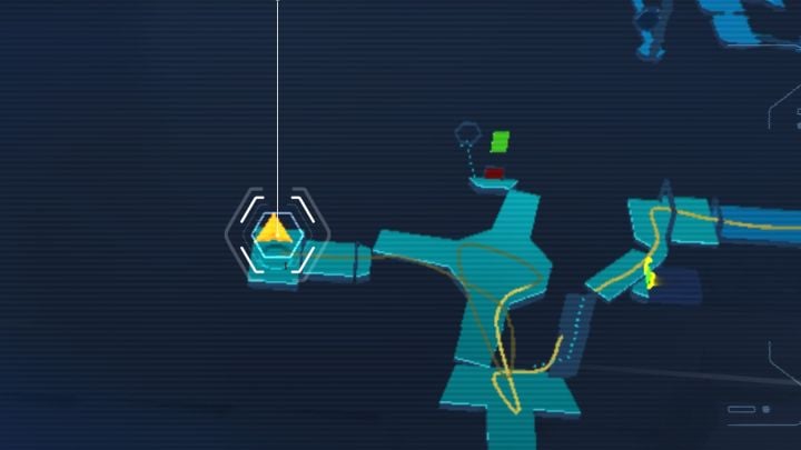 The place to be scanned is in a side room adjacent to the central room, where you defeated waves of enemies - Jedi Survivor: Central Command at Nova Garon - list of secrets - Nova Garon - Star Wars Jedi Survivor guide