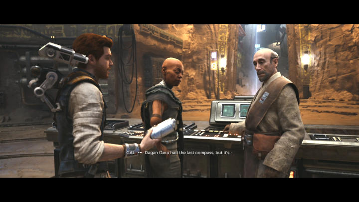 After landing at the base on Jeda, go straight to the archives and hand the compass to Cordova - Star Wars Jedi Survivor: Bring Compass to Cordova on Jedha - Walkthorugh - Star Wars Jedi Survivor guide