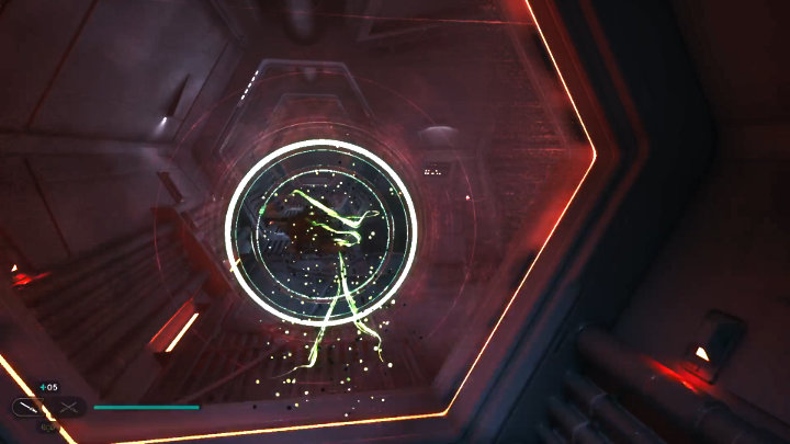 After landing, exit the Mantis and use the electric dart to open the door - Star Wars Jedi Survivor: Locate Bode - Walkthorugh - Star Wars Jedi Survivor guide