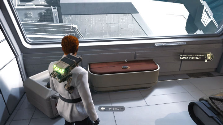 Open the bedroom door and take the datadisk, which lies on the seat to the left - Star Wars Jedi Survivor: Locate Bode - Walkthorugh - Star Wars Jedi Survivor guide