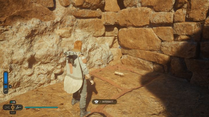 Don't leave the area yet - a Jedha Scroll is on the ground in the same location - Jedi Survivor: Monastery Walls on Jedha - list of secrets - Jedha - Star Wars Jedi Survivor guide