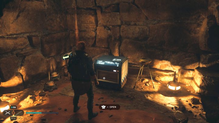 Look for this chest on a higher level in the leftmost part of the ruins - Jedi Survivor: Monastery Walls on Jedha - list of secrets - Jedha - Star Wars Jedi Survivor guide