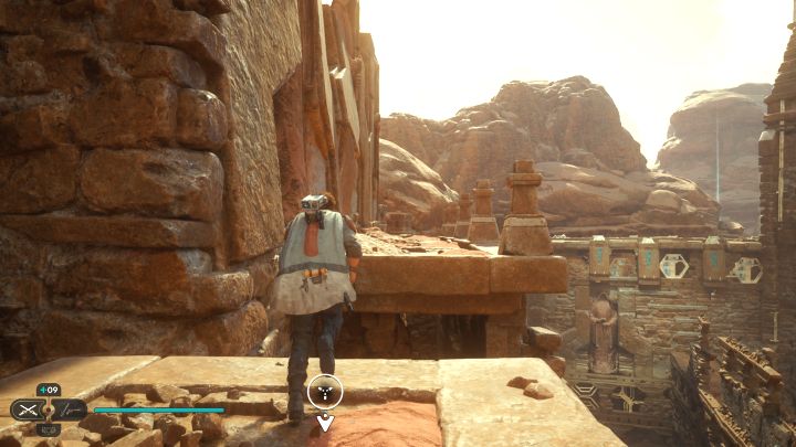 Start at the place where you've found Essence #1, turn around and go forward along the upper ruins - Jedi Survivor: Penitent Chambers on Jedha - list of secrets - Jedha - Star Wars Jedi Survivor guide