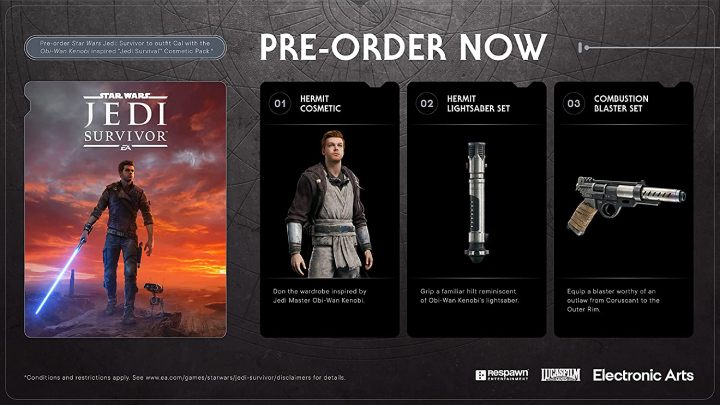 Anyone who pre-orders Star Wars Jedi Survivor will also receive - Star Wars Jedi Survivor: Game editions - Annex - Star Wars Jedi Survivor guide