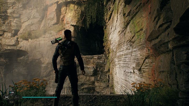 Once you defeat him, run up the wall to get upstairs - Jedi Survivor: Swindlers Wash - list of secrets - Koboh - Star Wars Jedi Survivor guide