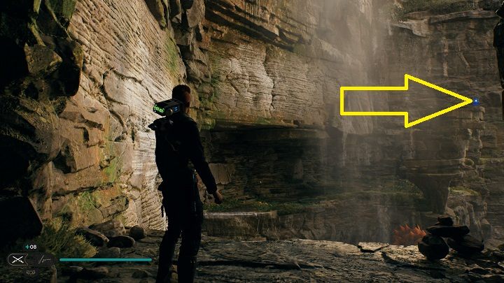 After collecting the Shard, go back outside and once again run up the wall to get higher - Jedi Survivor: Swindlers Wash - list of secrets - Koboh - Star Wars Jedi Survivor guide