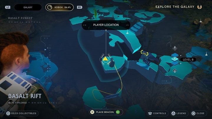 Not far from Databank #1, there is a plant - Jedi Survivor: Basalt Rift - list of secrets - Koboh - Star Wars Jedi Survivor guide