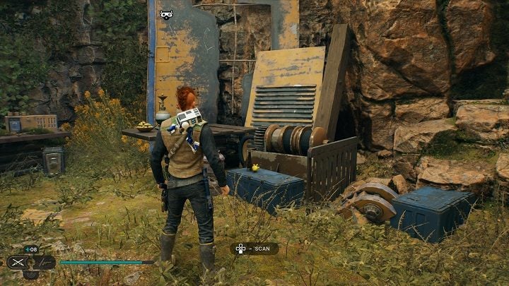 There is a encampment here, and the databank is nearby - Jedi Survivor: Basalt Rift - list of secrets - Koboh - Star Wars Jedi Survivor guide