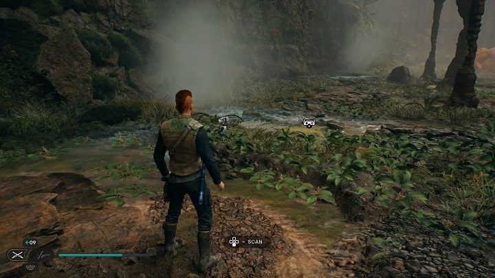 Exit the cave and walk a little forward - Jedi Survivor: Basalt Rift - list of secrets - Koboh - Star Wars Jedi Survivor guide