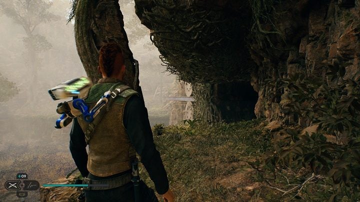 Once you are at the top, use the path leading down, but watch out for dangerous matter at the bodies - Jedi Survivor: Basalt Rift - list of secrets - Koboh - Star Wars Jedi Survivor guide