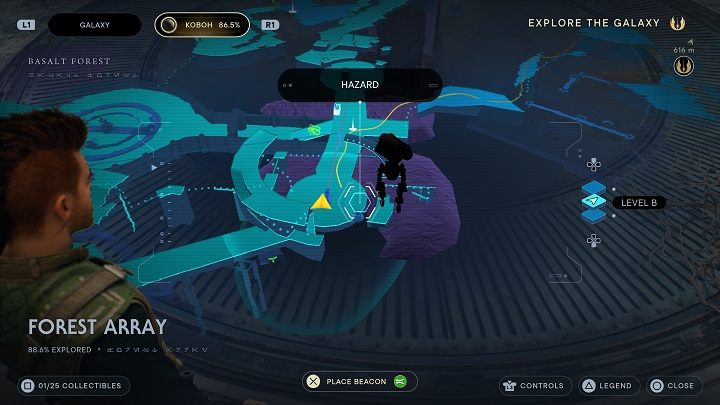 The first databank is acquired during the main storyline - Jedi Survivor: Forest Array - list of secrets - Koboh - Star Wars Jedi Survivor guide