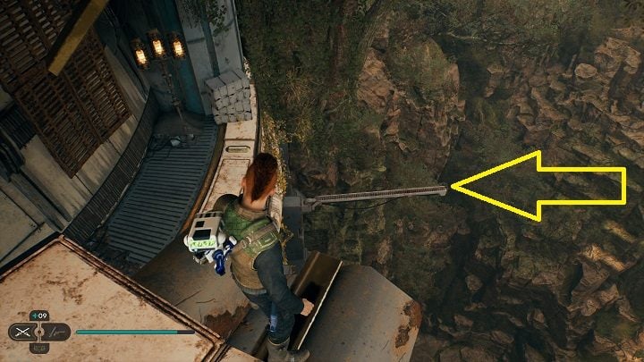 Go back towards the grid you've just jumped off - Jedi Survivor: Forest Array - list of secrets - Koboh - Star Wars Jedi Survivor guide