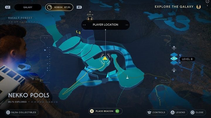 In the same square there is a second portion of seeds, also against a wall - Jedi Survivor: Nekko Pools - list of secrets - Koboh - Star Wars Jedi Survivor guide