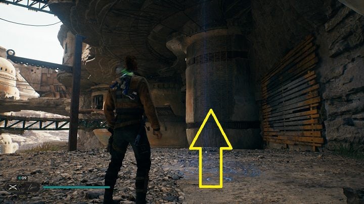 Starting from the meditation chamber, instead of jumping down, head to the right - Jedi Survivor: Bygone Settlement - list of secrets - Koboh - Star Wars Jedi Survivor guide