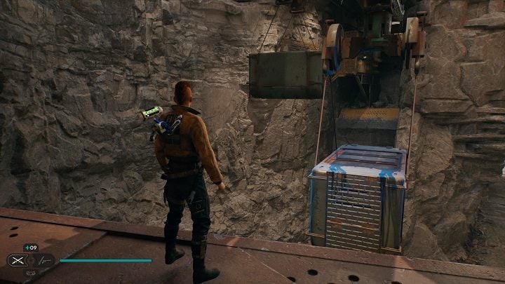 After climbing for some time, you will reach a place to wall run - Jedi Survivor: Bygone Settlement - list of secrets - Koboh - Star Wars Jedi Survivor guide