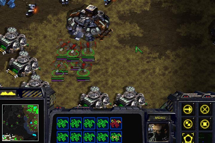 Fighters should attack the heart of the base where there are no Turrets. After destroying the economic infrastructure, the enemy wont pose a threat any longer. - Mission 5 - Revolution | Terran | Campaign Walkthrough - Terrans - StarCraft: Remastered Game Guide