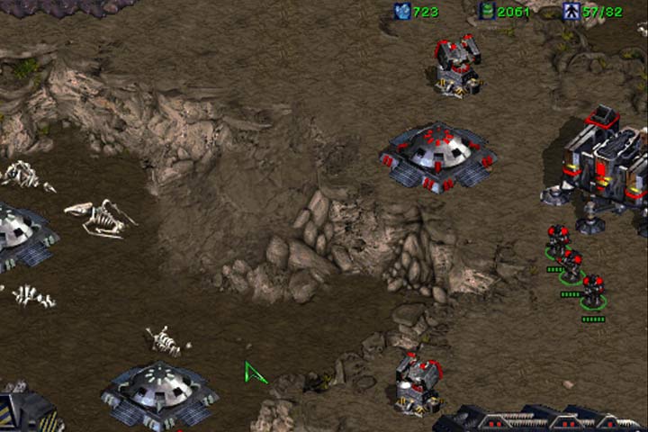 After the zerg counterattack in the right side, leave the small base and start training troops. - Mission 6 - Norad II | Terran | Campaign Walkthrough - Terrans - StarCraft: Remastered Game Guide