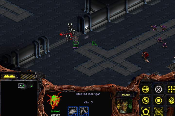 Kerrigan can take care of the majority of encountered enemies. Use cloaking to eliminate hostiles without taking casualties. Youll need the zerg forces intact in the further part of the mission. - Mission 5 - The Amerigo | Zerg | Campaign Walkthrough - Zerg - StarCraft: Remastered Game Guide