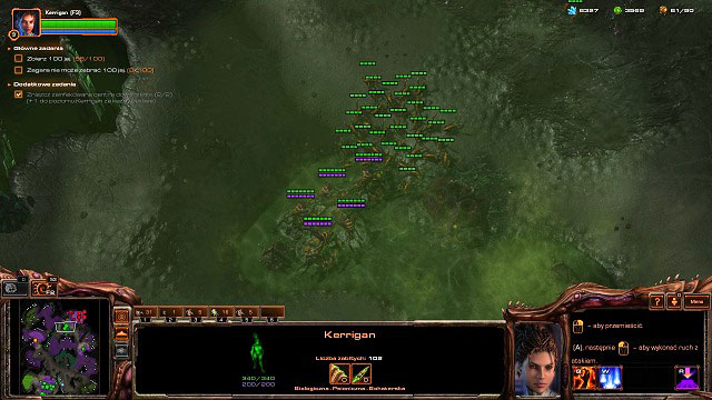 If you seize control over this area, you will be able to leave some of your units here and kill the enemy without any problems each time it appears - Domination - Char missions - StarCraft II: Heart of the Swarm - Game Guide and Walkthrough