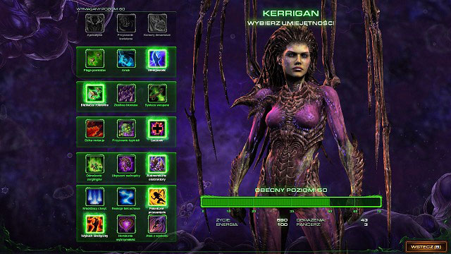 Before you start this mission, while you are still onboard Leviathan, you should set appropriate abilities for Kerrigan - Hand of Darkness - Skygeirr Missions - StarCraft II: Heart of the Swarm - Game Guide and Walkthrough