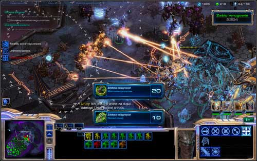 After the counter exceeds 2000, you might go through a small mental breakdown after you see what's going on, but if you made it here while maintaining a high population level, you should be able to reach 2250 Zergs - In Utter Darkness (Achievements) - Campaign - Prophesy missions - StarCraft II: Wings of Liberty - Game Guide and Walkthrough