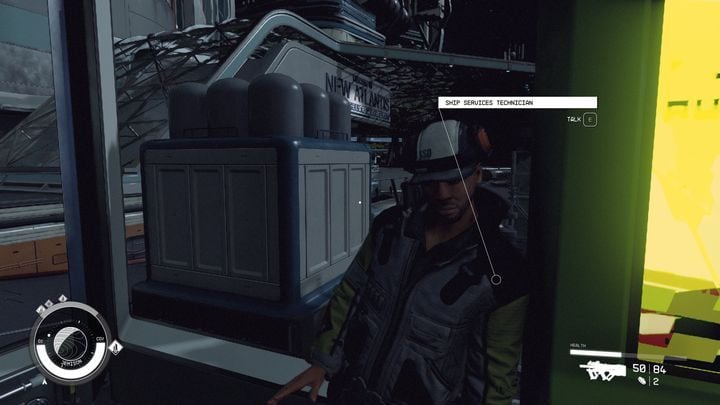 You can find a Ship Services Technician right next to your docking space - Starfield: Merchants and shops - New Atlantis - Starfield: Stores and services - Starfield Guide
