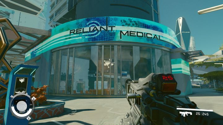 This is a spot for all kinds of medical services - Starfield: Merchants and shops - New Atlantis - Starfield: Stores and services - Starfield Guide