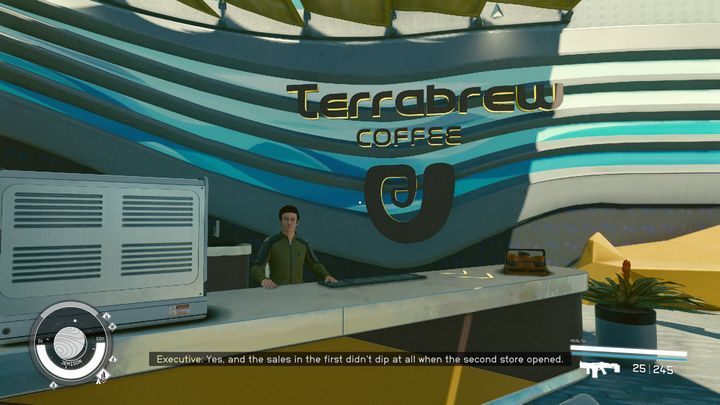 This is the spot for the best cafe in town - Starfield: Merchants and shops - New Atlantis - Starfield: Stores and services - Starfield Guide