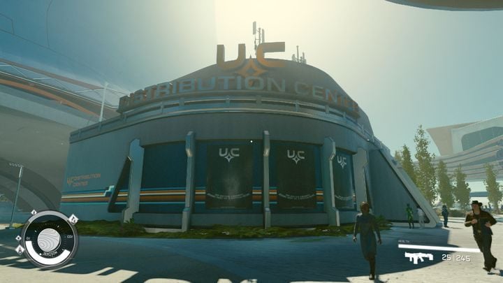 UC Distribution Center is the large building found across the street from Enhance - Starfield: Merchants and shops - New Atlantis - Starfield: Stores and services - Starfield Guide