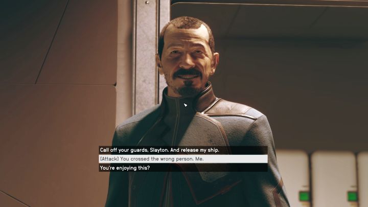 The confrontation will begin after going past the inactive elevator shaft - Starfield: All That Money Can Buy - walkthrough - Starfield: Main missions - Starfield Guide