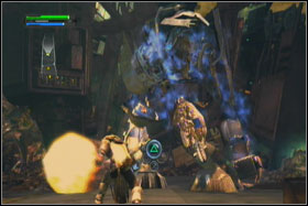 After a while you will reach another gate, which is guarded by second Titan - Mission 02: Raxus Prime - part 3 - Walkthrough - Star Wars: The Force Unleashed - Game Guide and Walkthrough