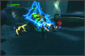 Try to running around pillars in anti clock-wise direction - Mission 03: Felucia - Walkthrough - Star Wars: The Force Unleashed - Game Guide and Walkthrough