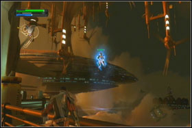 Third holocron is located on the first platform after leaving the cantine - Mission 05: Cloud City - Walkthrough - Star Wars: The Force Unleashed - Game Guide and Walkthrough