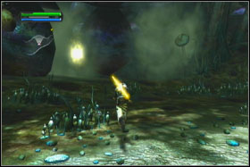 When you do this, you be just step before the fight with boss of this level - apprentice Shaak Ti-Maris Brood - Mission 07: Imperial Felucia - part 2 - Walkthrough - Star Wars: The Force Unleashed - Game Guide and Walkthrough