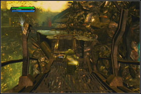 Return to the barricade and continue moving straight - Mission 08: Imperial Raxus Prime - part 1 - Walkthrough - Star Wars: The Force Unleashed - Game Guide and Walkthrough