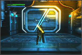 You have to watch out on the turrets, which are hidden in the floor - Mission 09: Death Star - part 1 - Walkthrough - Star Wars: The Force Unleashed - Game Guide and Walkthrough