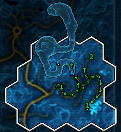 For discovering this location you will receive 150 XP - (07) The Hollows - Places - Star Wars: The Old Republic Game Guide