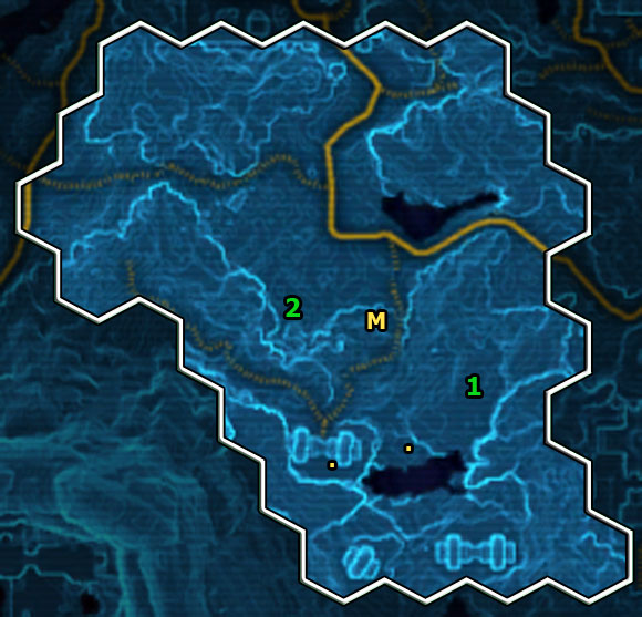 For discovering this location you will receive 260 XP - (07) Avilatan Badlands - Places - Star Wars: The Old Republic Game Guide