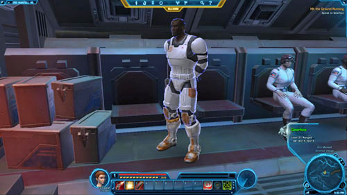 Exit the transporter and start heading for Drelliad Village - (L02) Hit the Ground Running - Trooper - Star Wars: The Old Republic Game Guide
