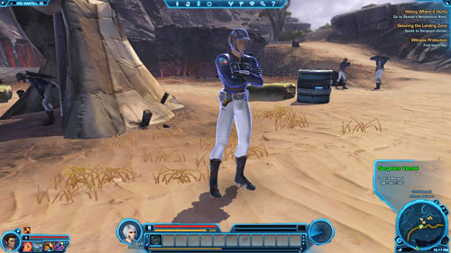 Youll come across a lot of different types of opponents both on the way and inside the base - (L09) Securing the Landing Zone - Ord Mantell - Star Wars: The Old Republic Game Guide