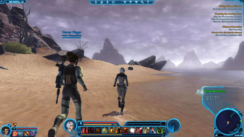 Go into the small bay and turn southeast - Galactic History 13 (+2 Presence) - Datacrons - Star Wars: The Old Republic Game Guide