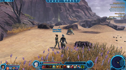 The Datacron is hidden behind one of the dunes - Galactic History 13 (+2 Presence) - Datacrons - Star Wars: The Old Republic Game Guide